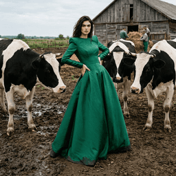 With Cows