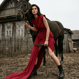 With Horse